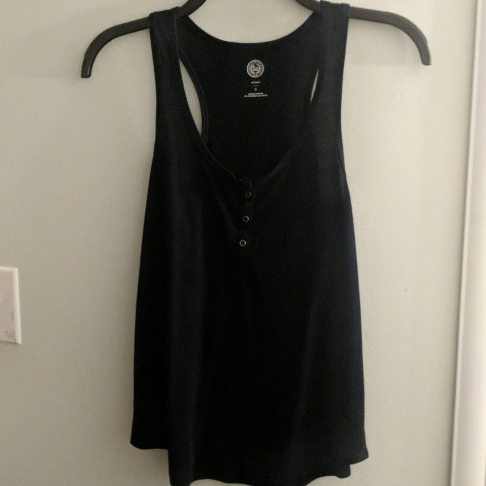 Black tank top